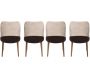 Chaises en velours et métal Nova (Lot de 4) - 6