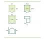 Chalet en bois 12.24 m² Ystad - 8