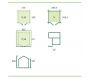 Chalet en bois 15.98 m² Ystad - GAS-0207