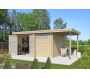 Chalet en bois 12.24 m² avec extension Moderne - GARDENAS