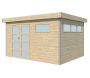 Chalet en bois profil aluminium contemporain 11.36 m²