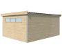 Chalet en bois profil aluminium contemporain 18.67 m² - GARDENAS