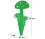 Champignon déco en métal vert - BAR-0400