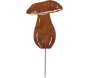 Champignon en métal rouillé sur pic