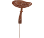 Champignon en métal rouillé sur pic
