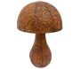 Champignon rond décoratif en acier rouillé 53 x 39 cm