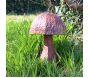 Champignon rond décoratif en acier rouillé 53 x 39 cm - 5