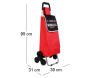 Chariot shopping en polyester 6 roues - CMP-2267