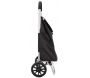 Chariot shopping en tissu structure en aluminium 2 roues larges - 34,90