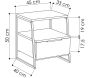 Chevet en aggloméré 1 tiroir Pal - ASI-0492