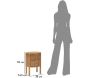 Chevet en bois 2 tiroirs Gothenburg 38 x 34.5 x 52 cm - MAU-0650