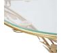 Chevet en métal et verre Butterflies 44.5 x 24.5 x 34.5 cm - 77,90