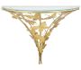 Chevet en métal et verre Butterflies 44.5 x 24.5 x 34.5 cm