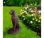 Chien brun antique en fonte - DOMMARTIN FONTE DART