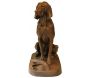 Chien brun antique en fonte - 4209