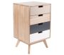 Chiffonier en bois de paulownia 4 tiroirs Snap