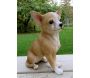 Chihuahua assis en résine 23 cm - VIVID ARTS