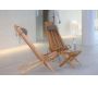 Chilienne en bois EcoChair avec coussin (Lot de 2) - 6