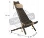 Chilienne en bois EcoChair (coussin offert) - ECO-0100