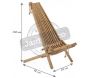 Chilienne en bois Ecochair (coussin offert) - ECO-0114