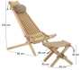 Chilienne scandinave avec repose-pieds - 8