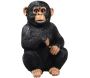 Chimpanzé assis en résine 18 x 15 x 24 cm