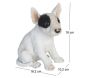 Chiot bull terrier assis en résine 18 cm - TRUE TO NATURE