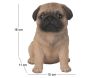 Chiot carlin en résine 16 cm - VIVID ARTS