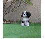 Chiot king charles assis en résine 15 cm - VIVID ARTS