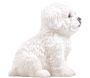 Chiot en résine Bichon frisé 13x10x15 cm - Farmwood animals