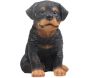 Chiot en résine Rottweiler 14x10x15 cm
