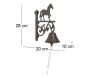 Cloche ancienne cheval en fonte - AUB-1560