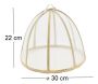 Cloche en bambou et filet blanc - AUB-5629