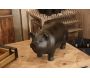 Cochon en résine noire - AUBRY GASPARD
