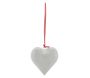 Coeur en métal laqué blanc
