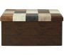 Coffre banc pliable en polyuréthane patchwork Helsinki - CMP-5261