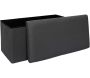 Coffre banc pliable en tissu Atome - THE HOME DECO FACTORY