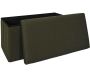Coffre banc pliable en tissu Atome - THE HOME DECO FACTORY