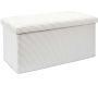 Coffre banc pliable en velours côtelé Scott