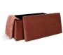 Coffre banc pliable en velours côtelé Scott - 6