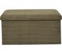 Coffre banc pliable en velours côtelé Scott - 36,90