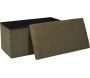Coffre banc pliable en velours côtelé Scott - CMP-5318