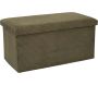 Coffre banc pliable en velours côtelé Scott