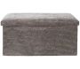 Coffre banc pliable en velours côtelé Scott - CMP-5315