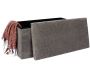 Coffre banc pliable en velours côtelé Scott - 6