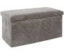 Coffre banc pliable en velours côtelé Scott