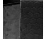 Coffre banc pliable velours noir assise relief - CMP-0415