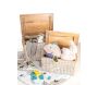 Coffre en poelet blanchi (Lot de 2) - 409