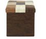 Coffre pouf pliable en polyuréthane patchwork Helsinki - CMP-5260