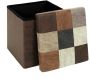 Coffre pouf pliable en polyuréthane patchwork Helsinki - 42,90